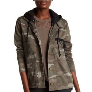Camo Embellished Utility Jacket